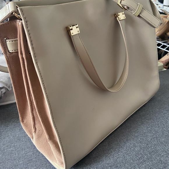 Kate Spade Cream Leather Documents/work Crossbody Bag - Picture 2 of 5